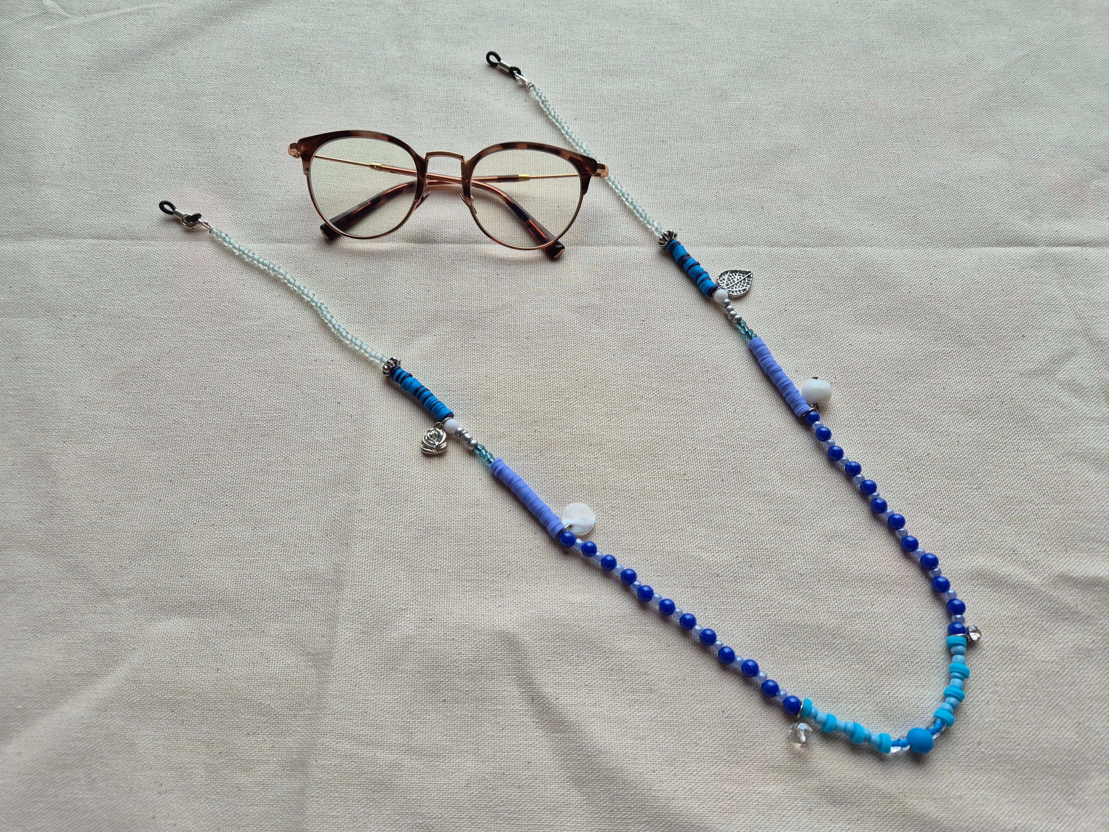 Accroche lunette - paradis bleu