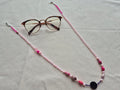 Accroche lunette - pink lady