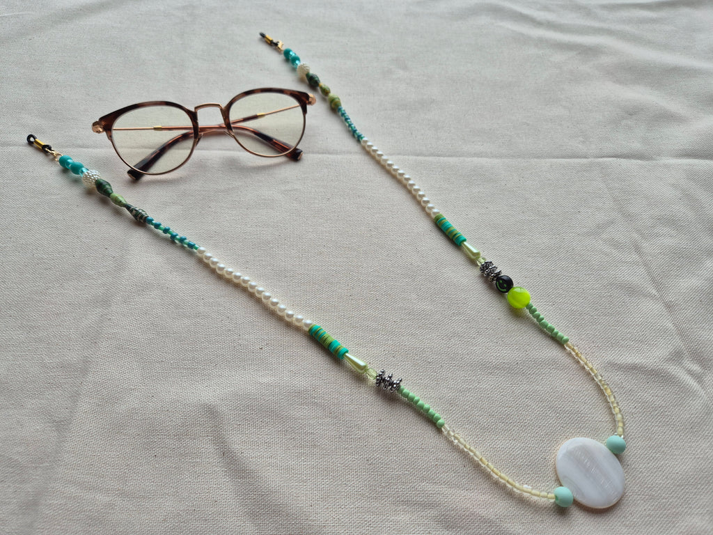 Accroche lunette - blue caraïbe