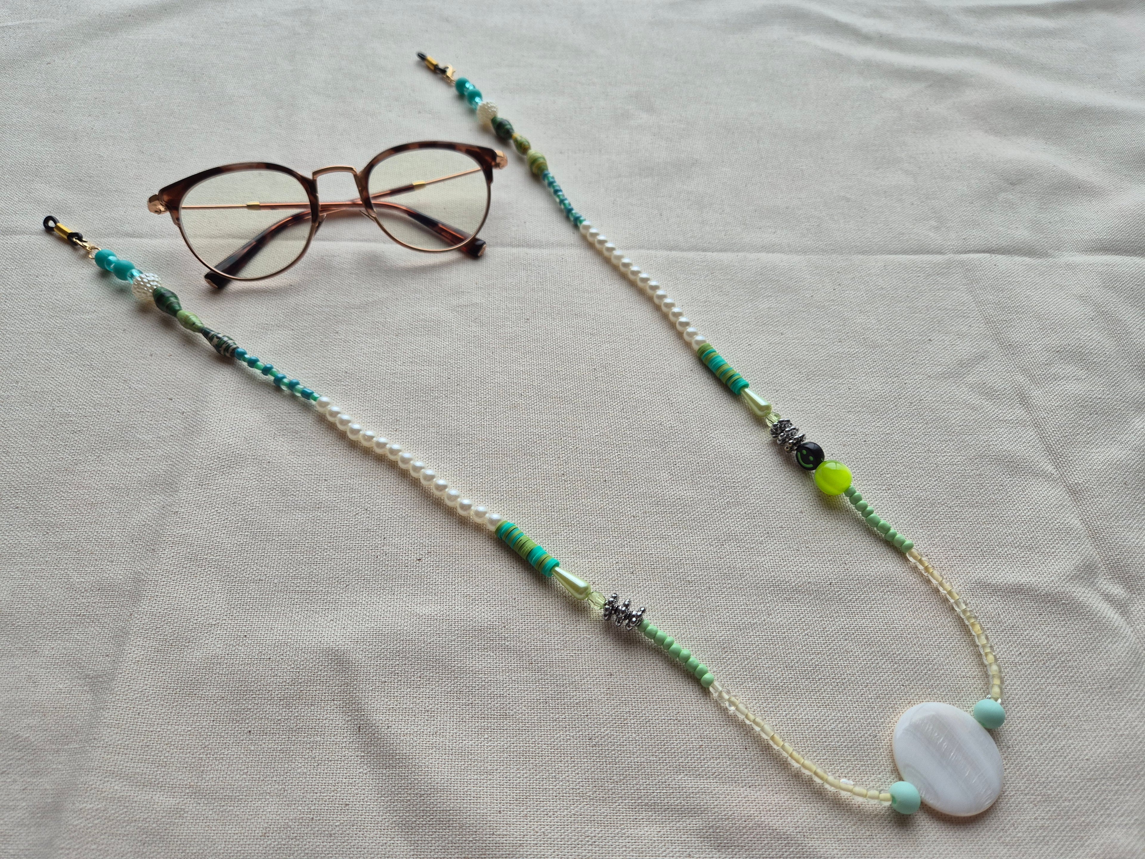 Accroche lunette - blue caraïbe