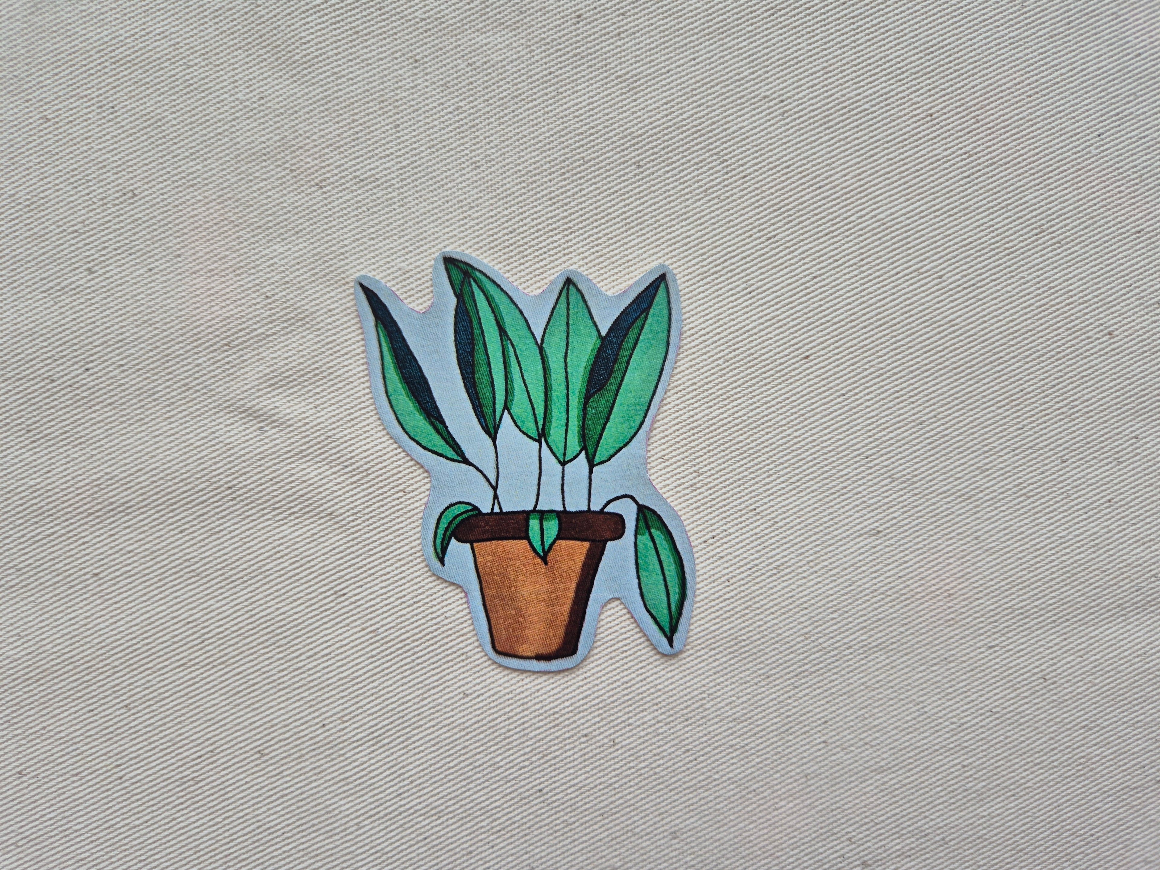 Autocollant - pot de fleur