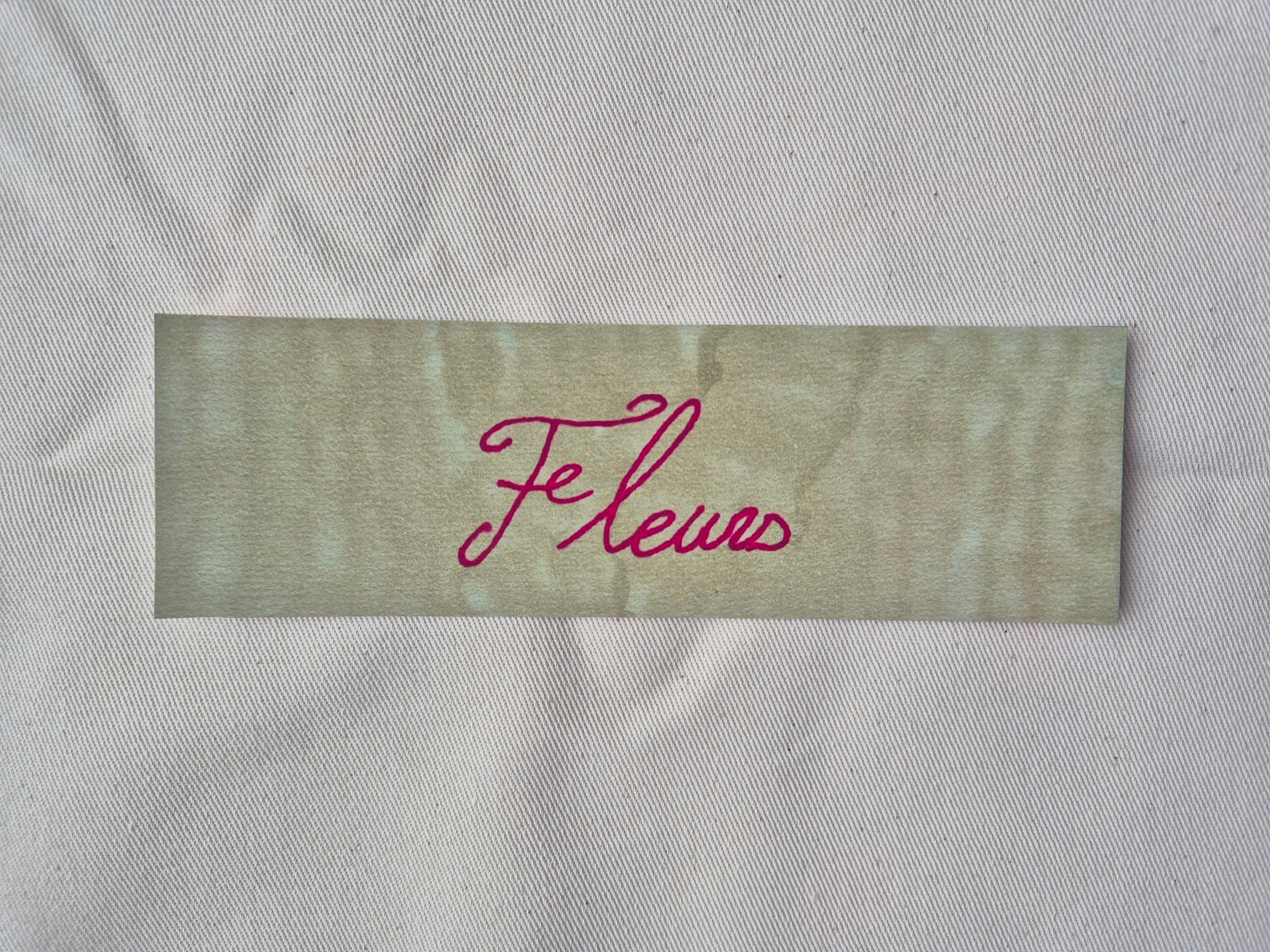 Marque-page - fleur