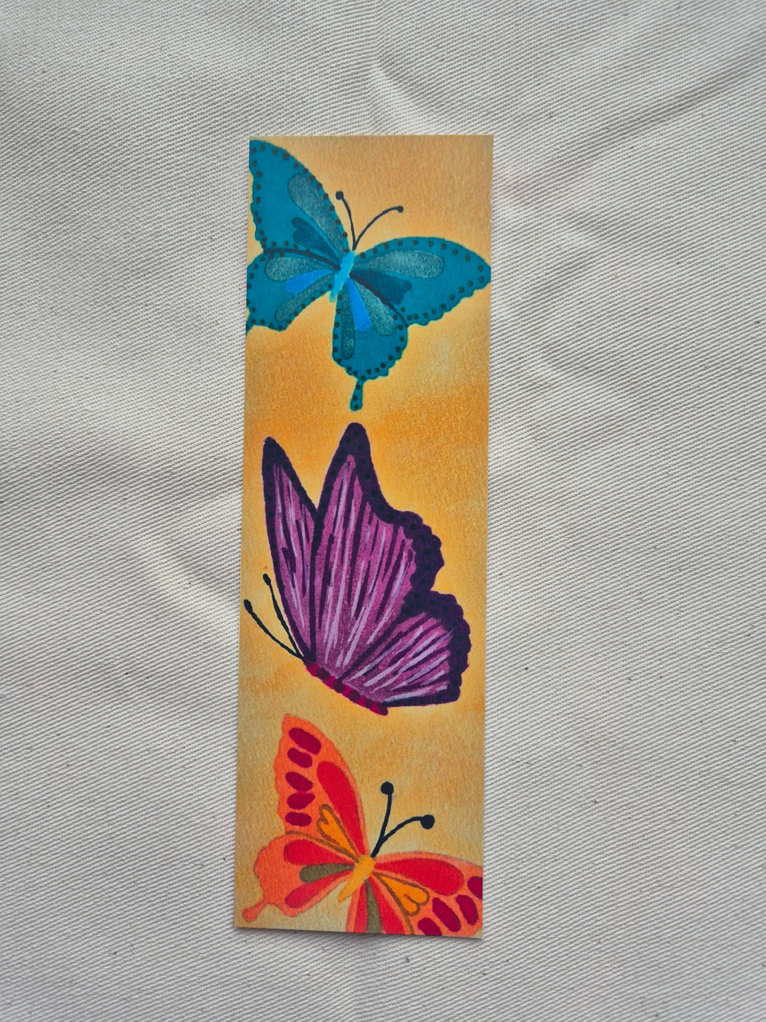 Marque-page - papillons