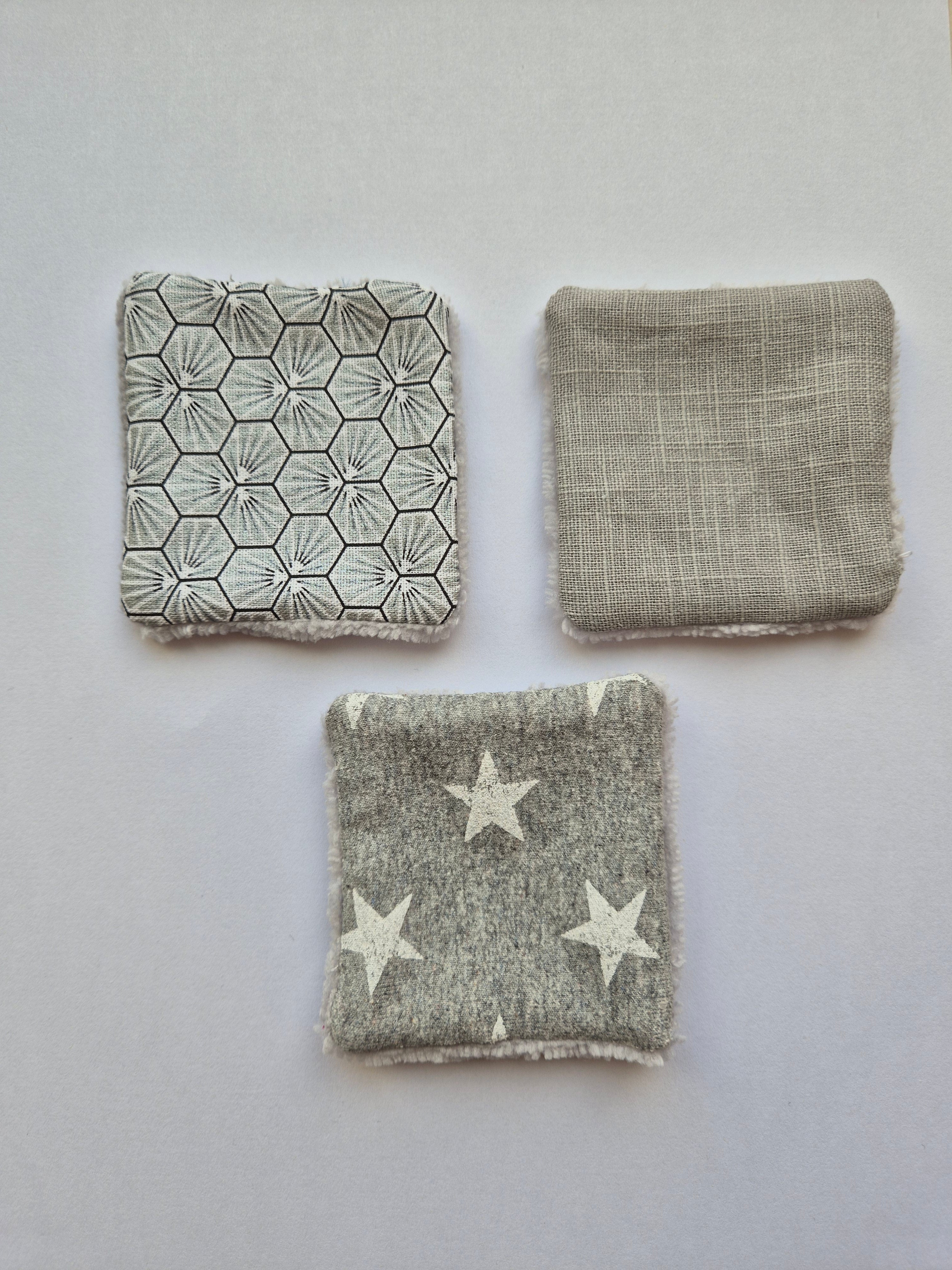 Lot de cotons - grey star