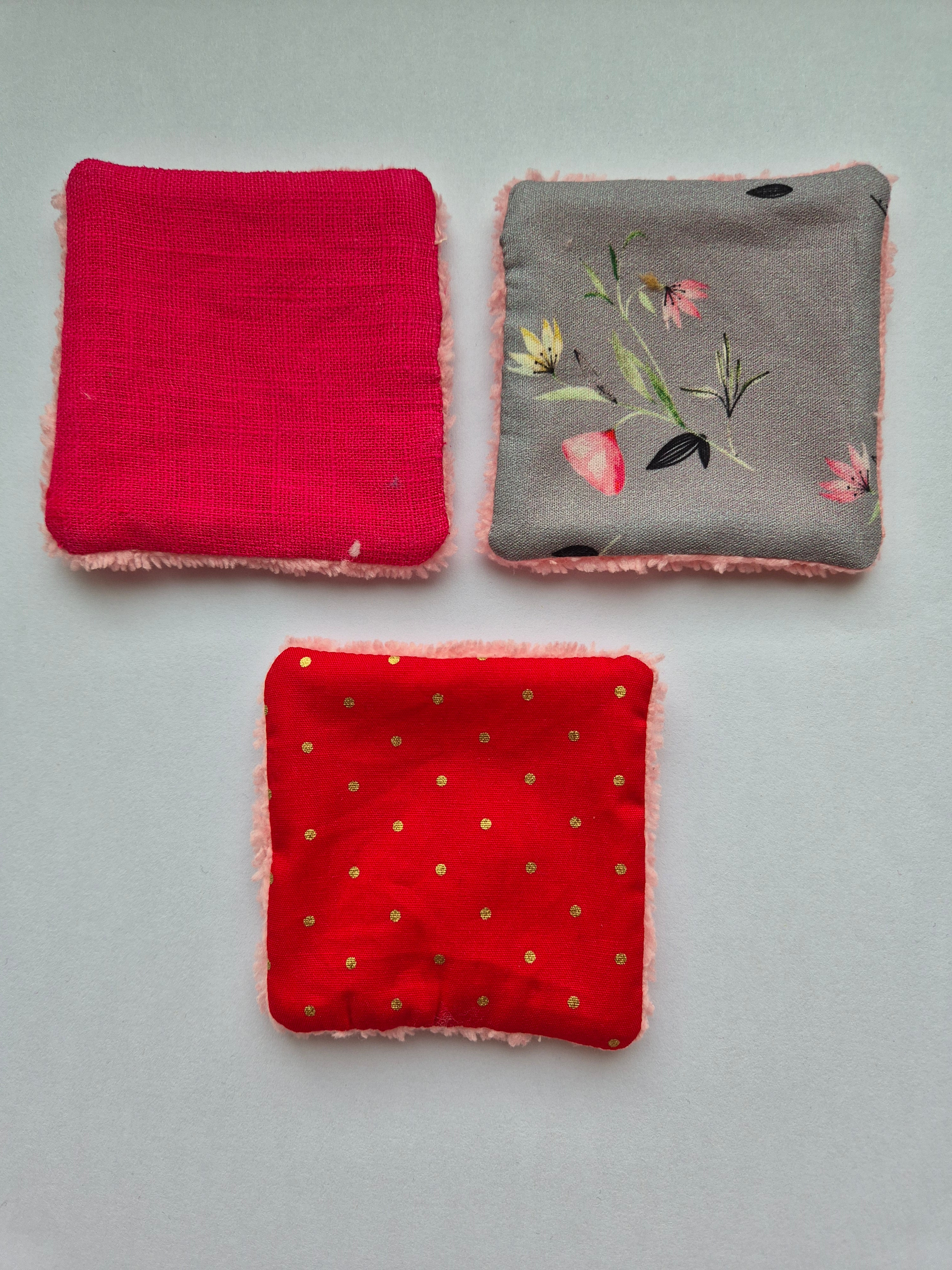 Lot de cotons - une touche de rose